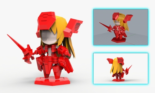 画像ギャラリー No.002のサムネイル画像 / コズミックブレイクシリーズのクリムローゼのプラキット化を目指すクラウドファンディングが開始