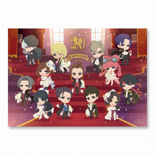 画像ギャラリー No.002のサムネイル画像 / カプコンカフェ×「逆転裁判」シリーズではキャラたちがきらびやかな盛装で登場！ 一部グッズの先行公開＆試食レポートをお届け