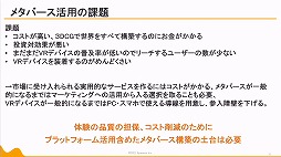 画像ギャラリー No.039のサムネイル画像 / 定義があいまいな状態でバズワード化する“メタバース”。近年の動向やマーケティングの導入事例などが語られた2講演をレポート