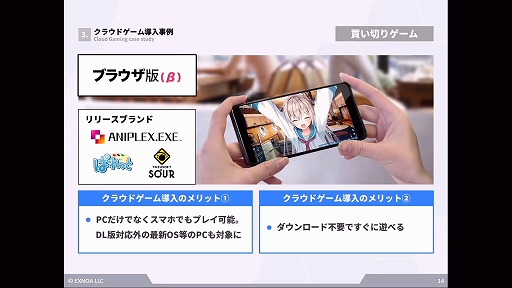 画像ギャラリー No.009のサムネイル画像 / クラウドゲーミングに対する各社の取り組みと今後の課題とは。EXNOAとBLACKによる講演をレポート