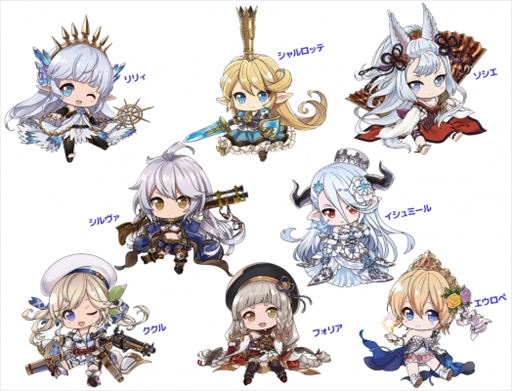 画像ギャラリー No.002のサムネイル画像 / 「グラブル ぺたん娘トレーディングアクリルストラップ vol.2」が予約受付中。リリィ達が可愛いデフォルメキャラに