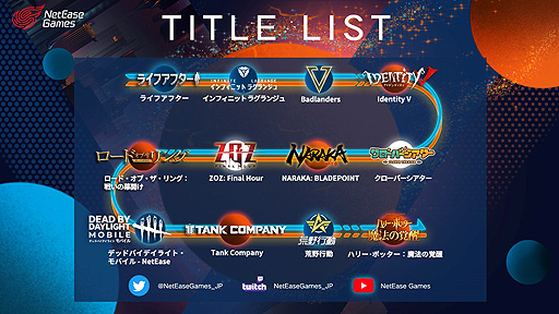画像ギャラリー No.005のサムネイル画像 / NetEase Games,オンライン発表会の予告映像と登場タイトルリストを公開。当日は「クローバーシアター」などの最新映像も公開へ