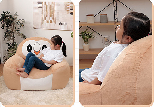 画像ギャラリー No.004のサムネイル画像 / 「ポケモン」モクローのビーズソファが登場。フォルムや表情,“もっちりと包み込まれるような”座り心地にこだわった一品