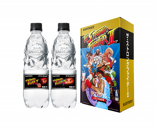 画像ギャラリー No.004のサムネイル画像 / 「ストリートファイターII」と,サントリーの“THE STRONG 天然水スパークリング”が驚きのコラボを発表。本格ARゲーム“ストロングファイター”が公開に