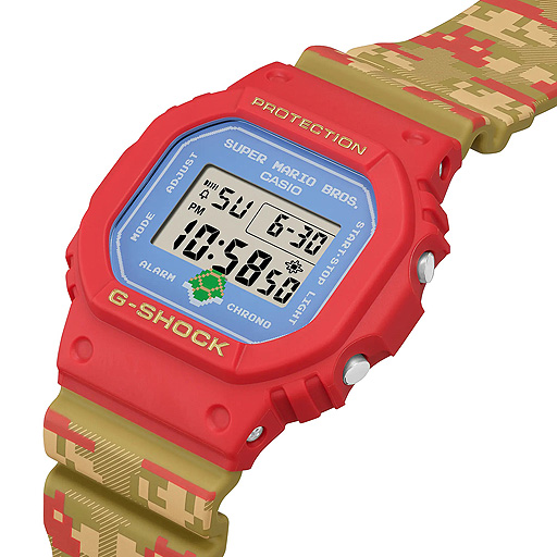 画像ギャラリー No.004のサムネイル画像 / G-SHOCKの「スーパーマリオブラザーズ」コラボモデル発表。“マリオ”らしい遊び心満載のカラーとデザインを採用した一品