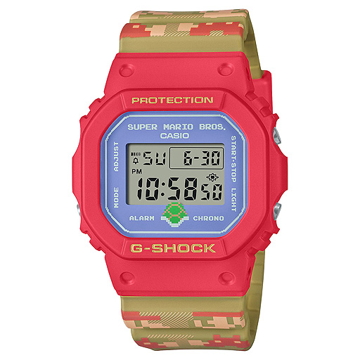 画像ギャラリー No.006のサムネイル画像 / G-SHOCKの「スーパーマリオブラザーズ」コラボモデル発表。“マリオ”らしい遊び心満載のカラーとデザインを採用した一品
