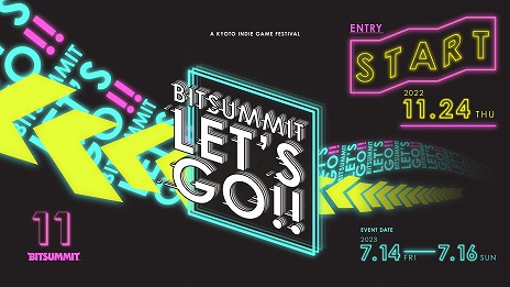 画像ギャラリー No.001のサムネイル画像 / インディーズゲームイベント「BitSummit Let's Go!!」は2023年7月14日〜16日の3日開催に。出展エントリーの受付がスタート