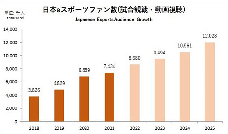 画像ギャラリー No.003のサムネイル画像 / 「日本eスポーツ白書2022」の販売を開始。日本国内のeスポーツ市場について多角的な情報を提供