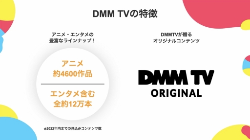 画像ギャラリー No.027のサムネイル画像 / DMM，動画配信サービス「DMM TV」の提供を開始。月額550円のサブスク会員で，アニメや2.5次元舞台，声優コンテンツなどが見放題に