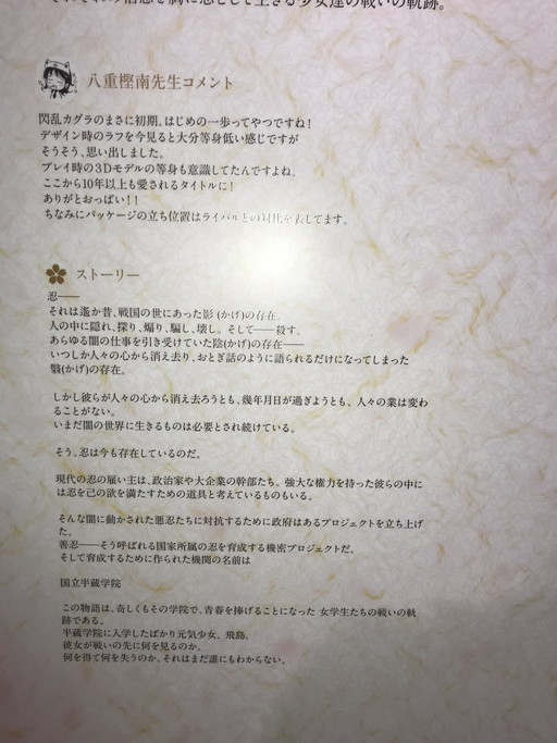 画像ギャラリー No.006のサムネイル画像 / 「閃乱カグラ」シリーズ10周年を記念した“閃乱カグラTEN”が本日スタート。人よりも大きい巨大なマウスパッドも