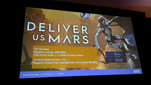 画像ギャラリー No.010のサムネイル画像 / ［GDC 2023］Steamにおける「低評価」レビューを事前に食い止めるには。フォーラムの活用法を示唆する講演をレポート