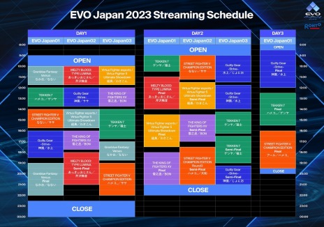 画像ギャラリー No.003のサムネイル画像 / 明日開幕「EVO Japan 2023」の配信スケジュールとチャンネル，実況解説布陣が公開に