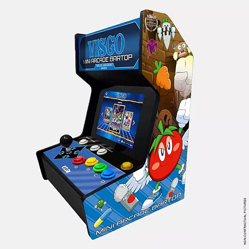 画像ギャラリー No.002のサムネイル画像 / ビスコのレトロゲームが遊べる小型機「VISCO Mini Arcade Bartop」,予約受付を開始。「飛鳥&飛鳥」や「NEOドリフトアウト」など12タイトルを収録