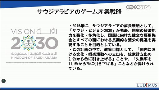 画像ギャラリー No.006のサムネイル画像 / ［CEDEC 2023］「なぜサウジアラビアはゲームに5兆円超を投資するのか？」アラブ諸国のゲーム市場の現在と将来が語られたセッションを紹介