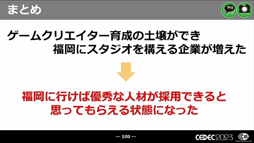 画像ギャラリー No.047のサムネイル画像 / ［CEDEC 2023］近年，盛り上がりを見せている福岡ゲーム業界。その裏にあるさまざまな戦略や努力とは