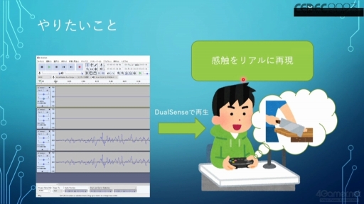 画像ギャラリー No.021のサムネイル画像 / ［CEDEC 2023］サウンドチームがコントローラの振動要素を制作するメリットとは？　音と振動の関係を知ることで，振動を活用した新たなゲーム体験を生み出せる