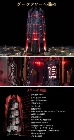 画像ギャラリー No.002のサムネイル画像 / 光って，動くタワーが付属。ボードゲーム「Return to Dark Tower」日本語版，クラウドファンディングを開始