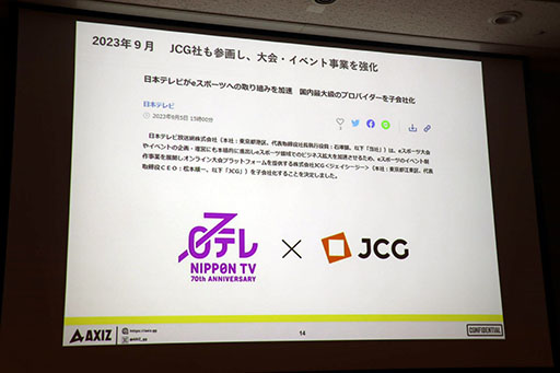 画像ギャラリー No.013のサムネイル画像 / [TGS2023]セッション「日本テレビの考えるeスポーツビジネスの最前線と未来像」をレポート。eスポーツ事業に対する地上波テレビの強みとは