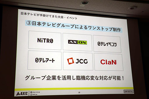 画像ギャラリー No.024のサムネイル画像 / [TGS2023]セッション「日本テレビの考えるeスポーツビジネスの最前線と未来像」をレポート。eスポーツ事業に対する地上波テレビの強みとは