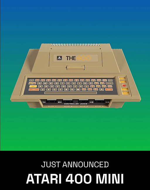 画像ギャラリー No.002のサムネイル画像 / 「Atari 400」をモデルにした「Atari 400 Mini」発表。400だけでなく,Atariの8ビットファミリー全般に対応したミニゲーム機