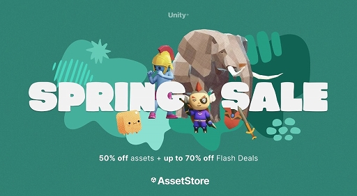 画像ギャラリー No.001のサムネイル画像 / 「Unity Asset Store」で300以上のアセットを対象としたスプリングセールがスタート