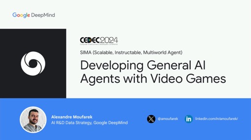 画像ギャラリー No.001のサムネイル画像 / Google DeepMindの3D仮想環境向け汎用型AIエージェント「SIMA」とは？［CEDEC 2024］