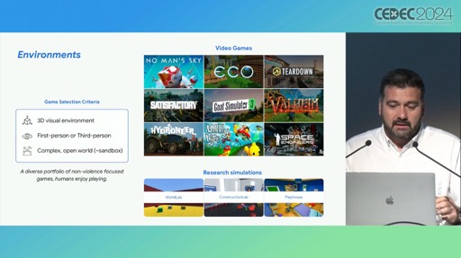 画像ギャラリー No.011のサムネイル画像 / Google DeepMindの3D仮想環境向け汎用型AIエージェント「SIMA」とは？［CEDEC 2024］