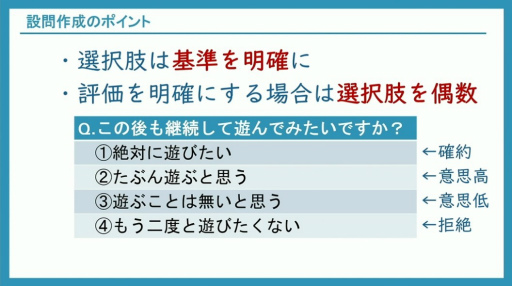 画像ギャラリー No.023のサムネイル画像 / ゲームの品質と魅力の更なる向上には，ユーザーレビューをどう実行し，活用すべきか。300件以上の事例に基づくノウハウを語る［CEDEC 2024］