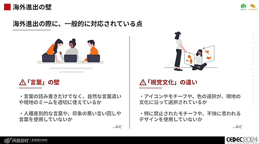 画像ギャラリー No.014のサムネイル画像 / 世界に通用する作品を作るために。「国境を超えて輝くデザイン 〜UI/UXデザイナーのためのクロスカルチャー入門〜」レポート［CEDEC 2024］