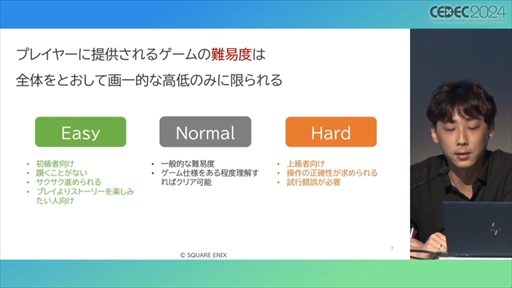 画像ギャラリー No.004のサムネイル画像 / AIが腕前を分析し，難度を自動調節してくれる日も近い？ その手法とレベル自動生成への応用が語られたセッションをレポート［CEDEC 2024］