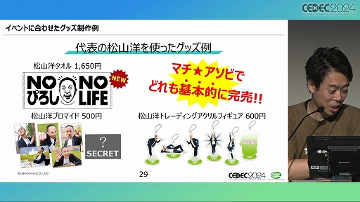 画像ギャラリー No.017のサムネイル画像 / 求められているのは「遊び」だけではない！ 「ゲーム開発の副産物で収益化！？ゲーム会社のグッズ制作ノウハウ」聴講レポート［CEDEC 2024］