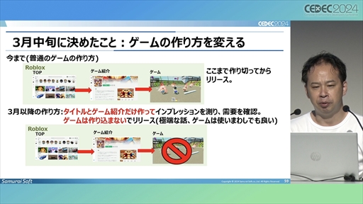 画像ギャラリー No.026のサムネイル画像 / 中小デベロッパが「Roblox」のコンテンツ開発にチャレンジ。調査・検討の開始から約1年が経過した現在の成果はいかに？［CEDEC 2024］