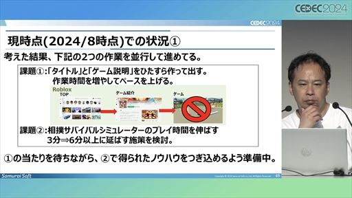 画像ギャラリー No.030のサムネイル画像 / 中小デベロッパが「Roblox」のコンテンツ開発にチャレンジ。調査・検討の開始から約1年が経過した現在の成果はいかに？［CEDEC 2024］