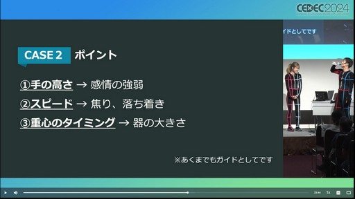 画像ギャラリー No.017のサムネイル画像 / 深みあるキャラ表現のために，アクターが手伝えることがある。モーションアクター側からのゲーム制作者への提言とは？［CEDEC 2024］