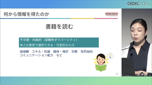 画像ギャラリー No.016のサムネイル画像 / 世界観や設定をきちんと踏まえていない多様性は，コンテンツを不自然なものにしかねない。ゲームにおけるDEI表現の意義と重要性，そして導入する際の留意点［CEDEC 2024］