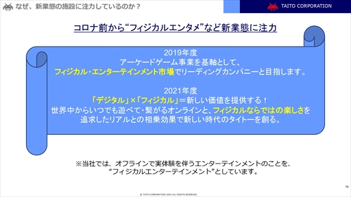 画像ギャラリー No.011のサムネイル画像 / タイトーはあらゆる世代へのエンターテインメント提供を目指す。同社が取り組む新業態の特徴や今後の展開を紹介したメディア向け説明会をレポート