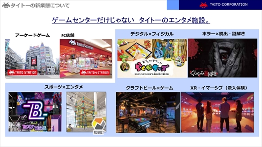 画像ギャラリー No.012のサムネイル画像 / タイトーはあらゆる世代へのエンターテインメント提供を目指す。同社が取り組む新業態の特徴や今後の展開を紹介したメディア向け説明会をレポート