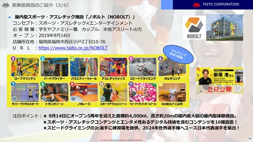 画像ギャラリー No.015のサムネイル画像 / タイトーはあらゆる世代へのエンターテインメント提供を目指す。同社が取り組む新業態の特徴や今後の展開を紹介したメディア向け説明会をレポート