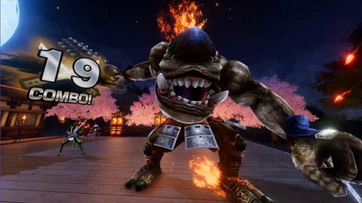 画像ギャラリー No.014のサムネイル画像 / 「鬼武者VR Shadow Team」では，コントローラを刀のように振るい，幻魔を斬る“バッサリ感”を堪能できる［AEPO2024］