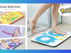 ポケモンデザインの「スマートバスマット」が本日より予約受付スタート。ピカチュウたちと楽しく体重管理できる