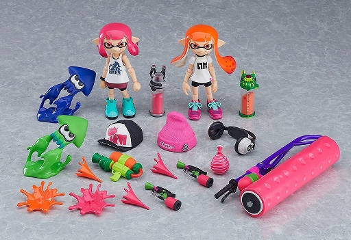 画像ギャラリー No.001のサムネイル画像 / 「スプラトゥーン」シリーズのガールとボーイをモチーフとした可動フィギュア,「figma Splatoon DXエディション」の再販が決定